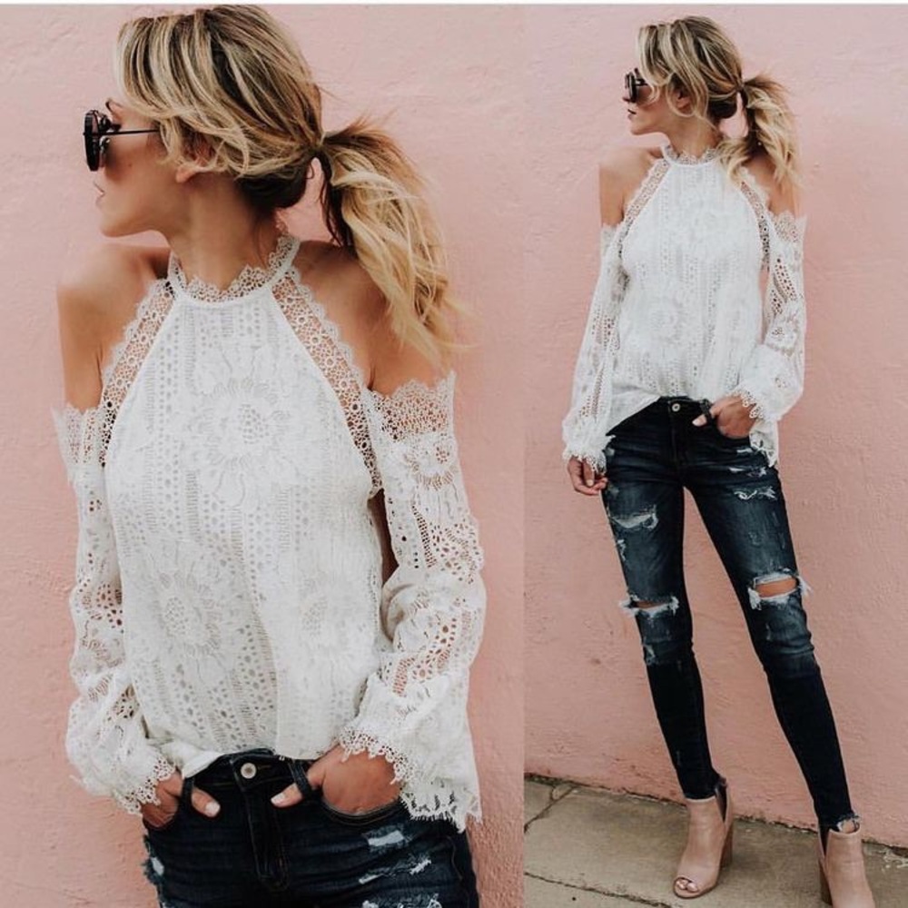 Vici Going to the Chapel Lace Blouse - Ivory